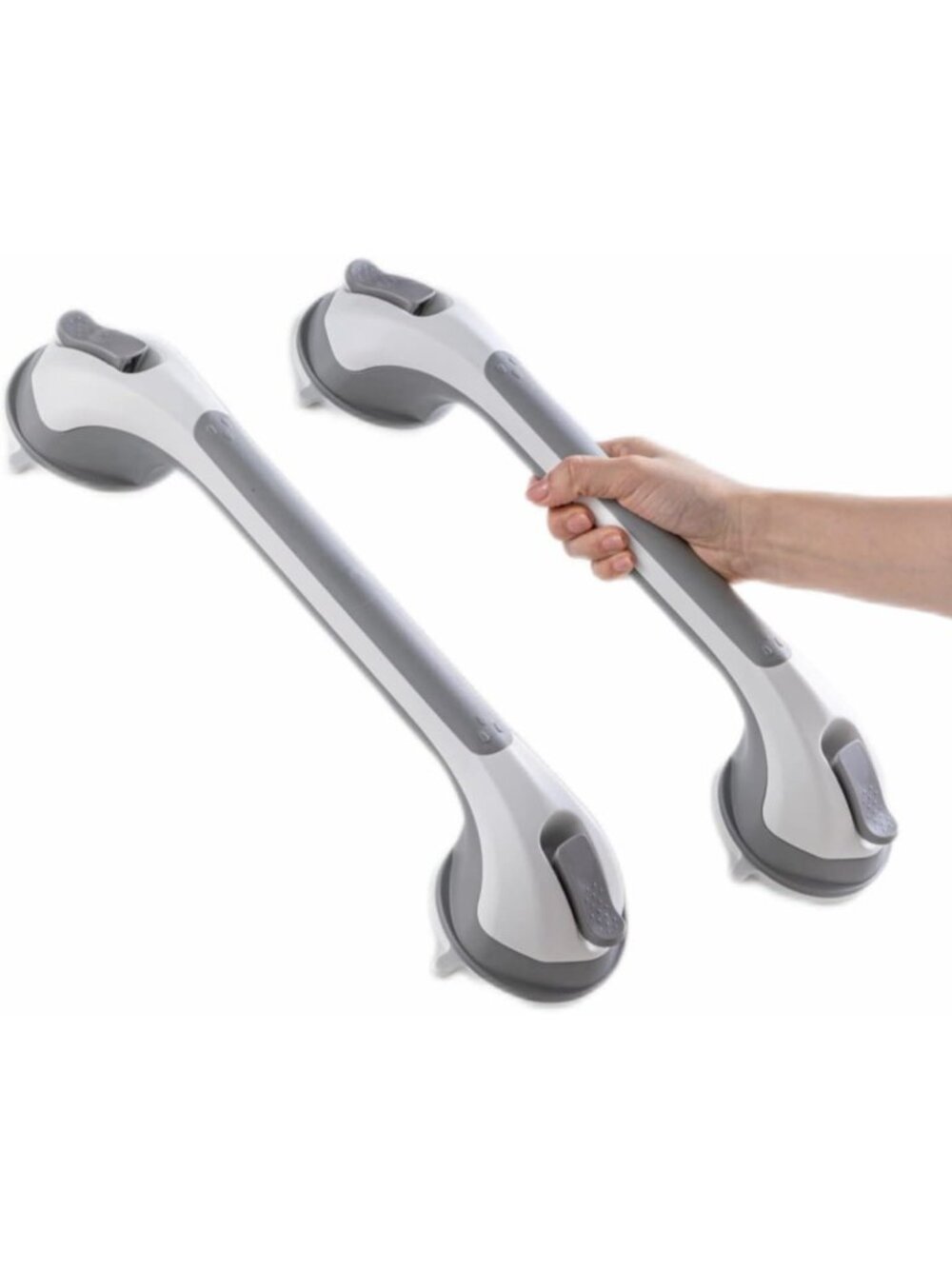 2‑Pack Suction Grab Bars for Bathtub & Shower Heavy Duty Bathroom Safety Handles